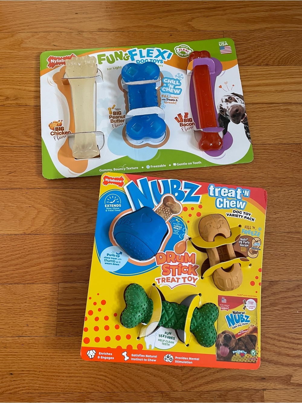 Nylabone Fun & Flex + Nubz Treat 'n Chew Dog Toy Variety Pack